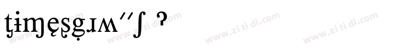 TimesNRW01 字体转换